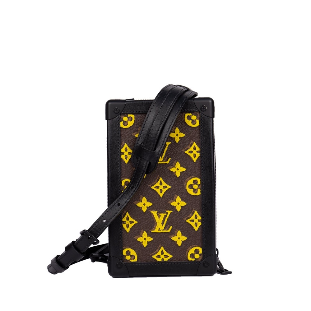 Louis Vuitton Monogram Tuffetage Vertical Soft Trunk Jaune